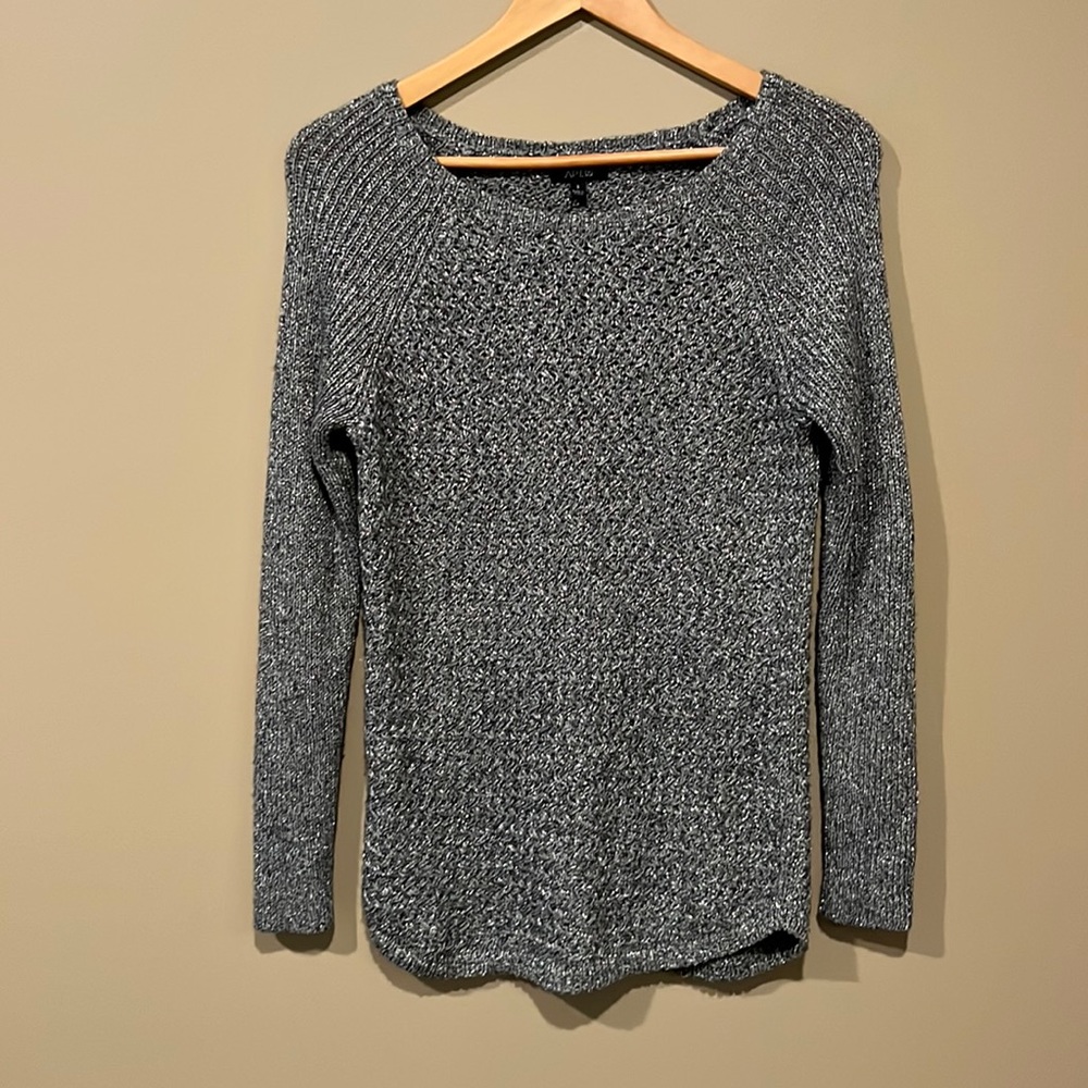 Silver knit sweater